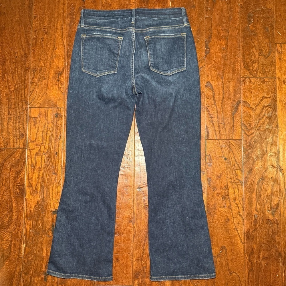 FRAME Le Crop Mini Boot Leg Snap Ankle Jean Size 28 Meribel Wash - Picture 5 of 14